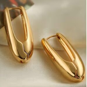 Private Label ISHKAARA Round Gold Earrings with Stainless Steel Anti Tarnish and Waterproof