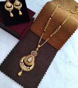 Private Label ETHNIC PENDANT SET WITH HIGH GLOD PLATING AND AD DIAMONDS FOR WOMEN GIRLS