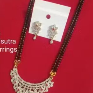 Private label Pendant Mangalsutra With Earrings