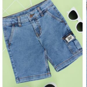 Pantaloons Junior Light Blue Solid Casual Boys Regular Fit Shorts 4 To 5 Yrs