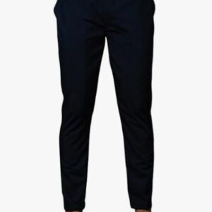 KISAH Mens Trouser Cotton Blend Solid Dyed Navy Blue Trouser Pant for Men SIZE M
