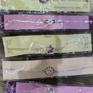 BANDHAN Rakhis Combo of 5 Roli Chawal Greeting Card Occasion Rakhi C for brother Rakhi with rakhi with gift Rakhi for Brother Rakhi Name Rakhis Combo