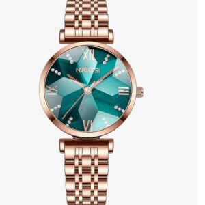 0NIBOSI Women Stainless Steel Watches Analog Rose Gold Band and Square Dial Womens Watch for Girls