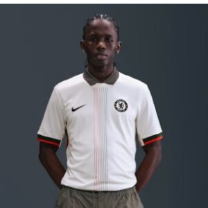 NIKE Recycled Materials Chelsea Stadium Away Mens Nike Dri FIT Football Replica TShirt SIZE XL WHITE COLOR