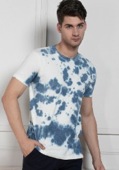 Dennis Lingo Tie and Dyed Cotton T shirt multicolor size s