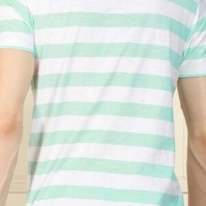 Dennis Lingo Men Striped Henley Neck T shirt Multicolour mSize L