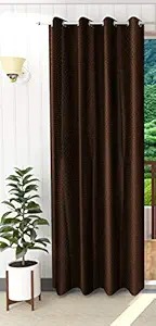 Dark Brown Door Curtain 7 Feet 1Pcs
