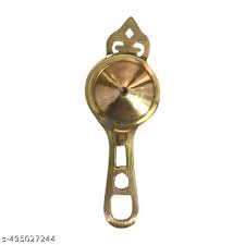 Handmade Kajaldani Pure Brass Gold Brass Kajrota 1Pc