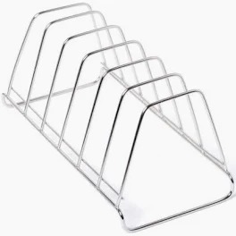 6 Section Stainless Steel Plate Rack
