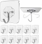 Transparent Wall Hook 10 Pcs