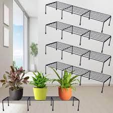Black Color Flower Pot Stand Set Of 8