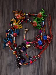 Multicolor Elephants Door Hangings Whimsical Charm 2 Pcs