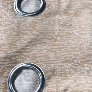 Premium Polyester Marble Pattern Window Curtain Light Brown 5Ft 2Pcs