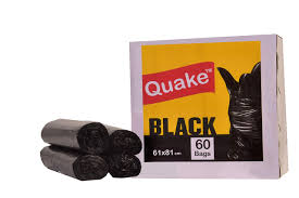 Black Colour Garbage Size 60Cmx81Cm Pack Of 4