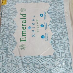 Emerald Spiral Pillow Size 40Point64Cm X 60Point96 Cm Colour White