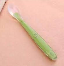 Silicon Green Spoon For New Born Baby