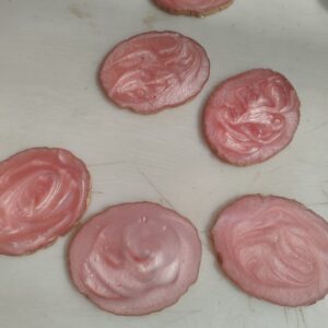 Pink Art Sculpt Coasters For Luxury Home Decor Set Of 6