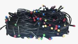 Black Wired Multicolor Led String
