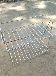 Stainless Steel Kitchen Rack 2 Layer Countertop Rack Kitchen Stainless Steel Shelf Organizer