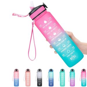 Motivational Water Bottle With Time Marker 900Ml