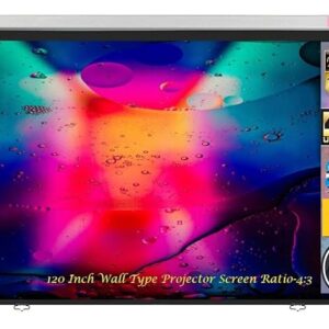 Wall Type Pull Down Spring Action Projector Screen Size 8X6 Feet