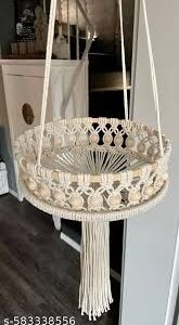 Round Macrame Plant Hanging Basket