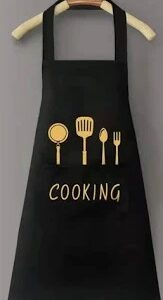 Black And Golden Cooking Apron