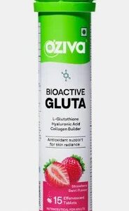 Oziva Bioactive Gluta Strawberry Swirl Flavour 10 Tablets