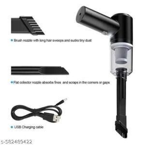 3 In 1 Mini Portable Black Vacuum Cleaner