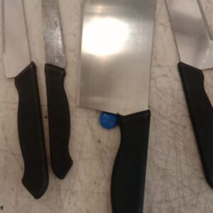 Black Handle Sharp Knife Kit 4Pcs