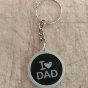 I Love Dad Keychain