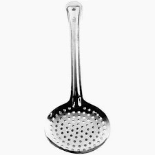 Stainless Steel Jhara Skimmer Steel Frying Spoon Deep Poori Sabzi Vegetables Cooking 1 Pcs