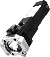 Vaxtore Torch Multi Led Power Bank 4 Hrs Torch Emergency Light Torch Black 15 Cm Rechargeable