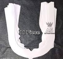 Mix Design Neck Bukram Pasting Pack Of 16