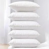 White 5 Pieces Fibre Filled Ultra Soft Sleep Pillow