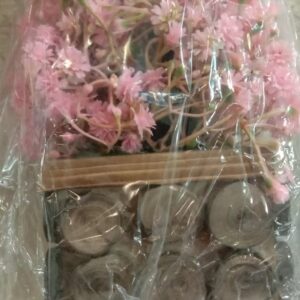 Artificial Pink Flowering Plant Pot