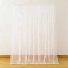 White Birthday Decoration Net