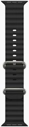 Silicone Smart Watch Strap Black 42Mm