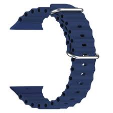 Silicone Smart Watch Strap Navy Blue 42Mm