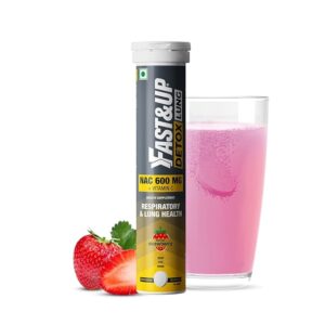 Fastup Detox Lung N 600Mg Vitamin C Lung Protective Supplement Strawberry Flavour