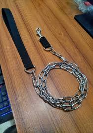 Small Dog Cat Neck Belt Pvc Collar And Chain Steel Dog