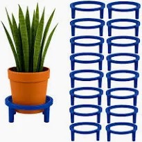 Ultra Strong All Plastic Pot Stand 16 Pc Blue Color
