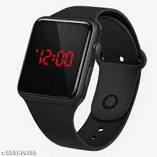 Black Color Led Watch For Kids