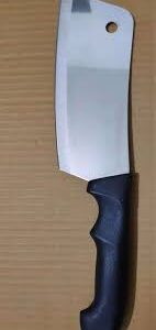 Peiroks Cleaver Knife For Kitchen Use With Knife Sharpener Kitchen Stainless Steel Black