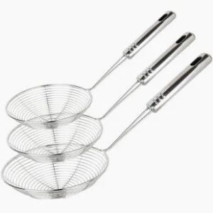 Frying Strainer Skimmer Jhara Set Of 3