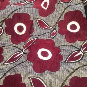 Designer Superfine Cotton Bed Cover Carpet 4X6 Feet Red Colour