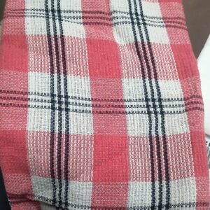 Pure Cotton Checked Towelgamha 200 Gsm Bath Hand Face Hair Sport Towel Pink Colour
