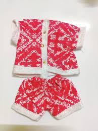 Laddo Gopal Cloth Set Lite Red Colour Size 0