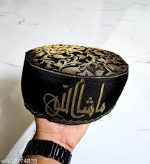 Namazi Cap Point Islamic Cap Point Prayer Cap Black Colour Very High