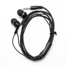 Black Wired Earphones Mobile